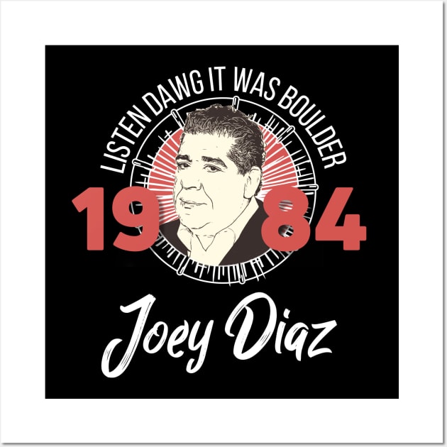 Joey Diaz Boulder 1984 Wall Art by Modestquotes
